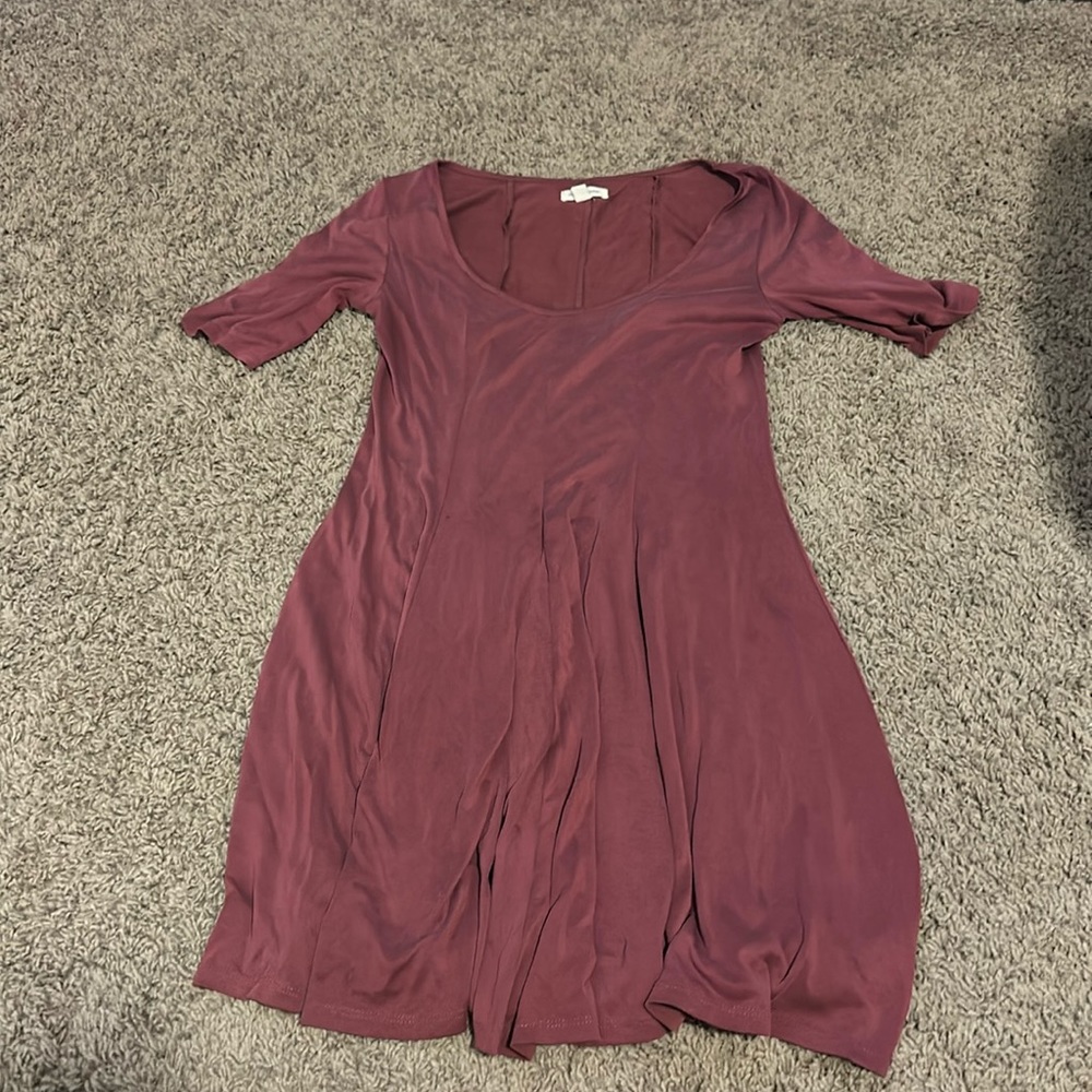 Maroon short sleeve dress size M